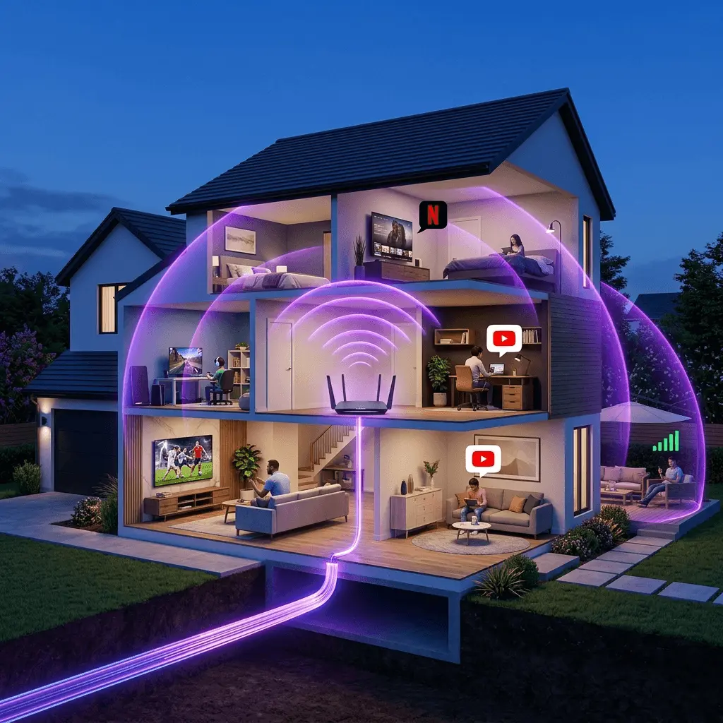 Frontier Fiber whole-home Wi-Fi and streaming bundles